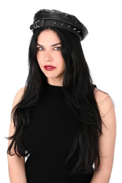 Axel PU Beret -Vampirefreaks Sale Store spiked hat