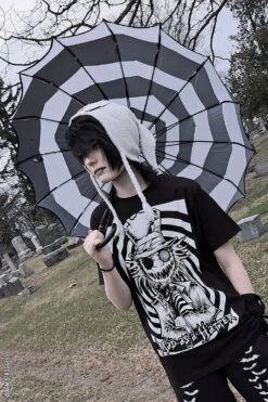 Mad As A Hatter T-shirt -Vampirefreaks Sale Store spiral whimsical umbrella 259b806b d040 4305 ac66 6ac775adf99f