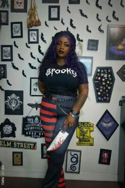 Spooky Crop Top 19 Spooky Crop Top -Vampirefreaks Sale Store spooky goth crop top