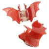 Bat Med Claw Clip Set [Red Glitter]