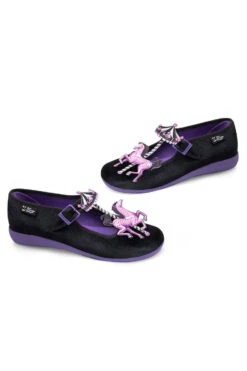 Chocolaticas® Spectral Ride Women's Mary Jane Flat -Vampirefreaks Sale Store spooky mary janes