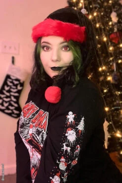 Merry Deathmas Christmas Tee [Multiple Styles Available] -Vampirefreaks Sale Store spooky santa tshirt