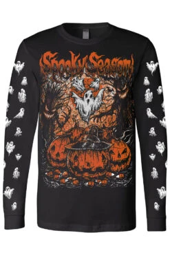 Spooky Season T-shirt -Vampirefreaks Sale Store spooky season longsleeve tshirt ghosts