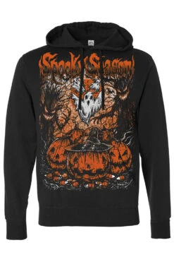 Spooky Season Hoodie -Vampirefreaks Sale Store spooky season pullover hoodie blank sleeves