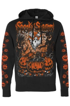 Spooky Season Hoodie -Vampirefreaks Sale Store spooky season pullover hoodie pumpkins