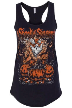Spooky Season T-shirt -Vampirefreaks Sale Store spooky season racerback tank black front resize