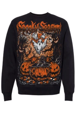 Spooky Season Sweatshirt -Vampirefreaks Sale Store spooky season sweatshirt blank sleeves