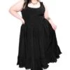 Alexandra Dress -Vampirefreaks Sale Store square neckline dark cottagecore dress