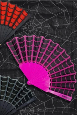 Spiderweb Scallop Fan [Pink] -Vampirefreaks Sale Store ssssssss be7457b0 12a0 46e3 8bd2 063fac7ef0b3