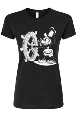 Steamboat Willie Mickey Zombie T-shirt -Vampirefreaks Sale Store steamboat mickey womens tshirt