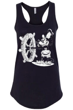Steamboat Willie Mickey Zombie T-shirt -Vampirefreaks Sale Store steamboat willie mickey mouse goth racerback tank black front resize