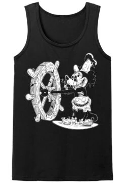 Steamboat Willie Mickey Zombie T-shirt -Vampirefreaks Sale Store steamboat willie public domain mens tank top front
