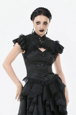 Ghost Waltz Ruffle Sleeve Top -Vampirefreaks Sale Store steampunk blouse 227b0621 8d7b 45ed 9be4 3dd5260e8697