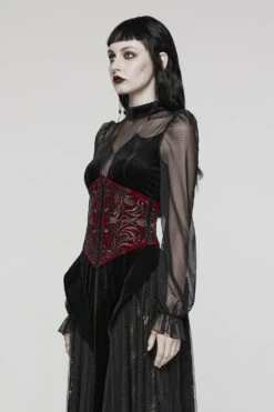 Blood Countess Embroidered Velvet Corset [Black/Red] -Vampirefreaks Sale Store steampunk corset 0ff3f043 94f6 4ac0 aac9 fd9ee4262c77