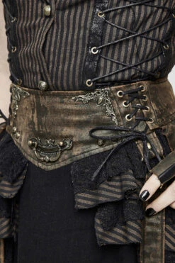 Cabinet Of Curiosities Layered Ruffle Skirt -Vampirefreaks Sale Store steampunk skirts