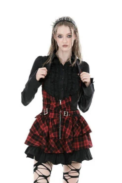 Mavis Batwing Collar Button-Up Shirt [Black] -Vampirefreaks Sale Store steampunk top 36a94135 30d9 4dbc ad1c 693cd2c3614b