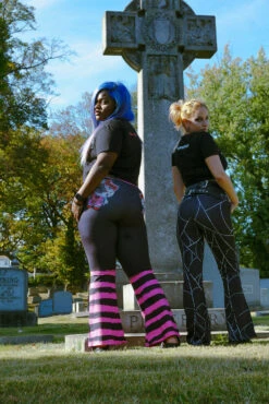 Hell Kitty Flares 15 Hell Kitty Flares -Vampirefreaks Sale Store stripe flares