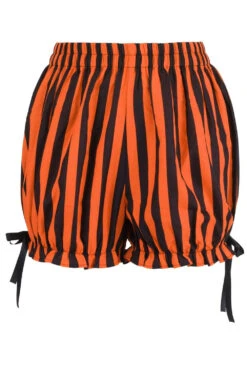 Striped Bloomers [Orange/Black] -Vampirefreaks Sale Store striped halloween bloomers