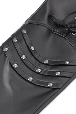 Morose Lace-Up Vegan Leather Pants -Vampirefreaks Sale Store studded pants bae04afa 1e30 45d2 94da 1b58420b2855