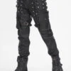 Vegan Leather Utility Goth Pants -Vampirefreaks Sale Store studded punk clothes