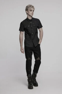 Grave Order Button Up Shirt -Vampirefreaks Sale Store studded shirt 3f20a352 6fab 4175 8345 6fa4243ea6a7