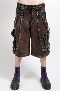 Tripp NYC Super O Ring Pants [Rust Wash] -Vampirefreaks Sale Store studded shorts 0aebf85f 6a40 4485 ac2f d72bdc32c1ab