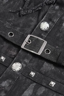 Mutiny Distressed Sleeveless Vest -Vampirefreaks Sale Store studded vest 00b92115 0202 49c1 85c8 771f820a2d6f