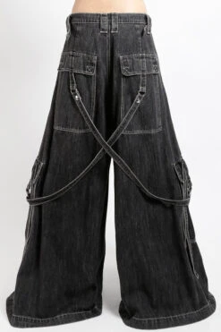 Tripp NYC Gothic Raver Pants [BLACK DENIM] -Vampirefreaks Sale Store super baggy pants