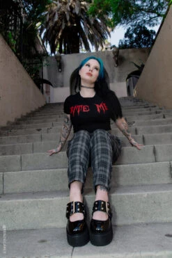 Bite Me Crop Top -Vampirefreaks Sale Store tattoo goth clothes