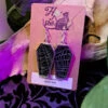 Real Spiderweb Coffin Earrings -Vampirefreaks Sale Store taxidermy earrings