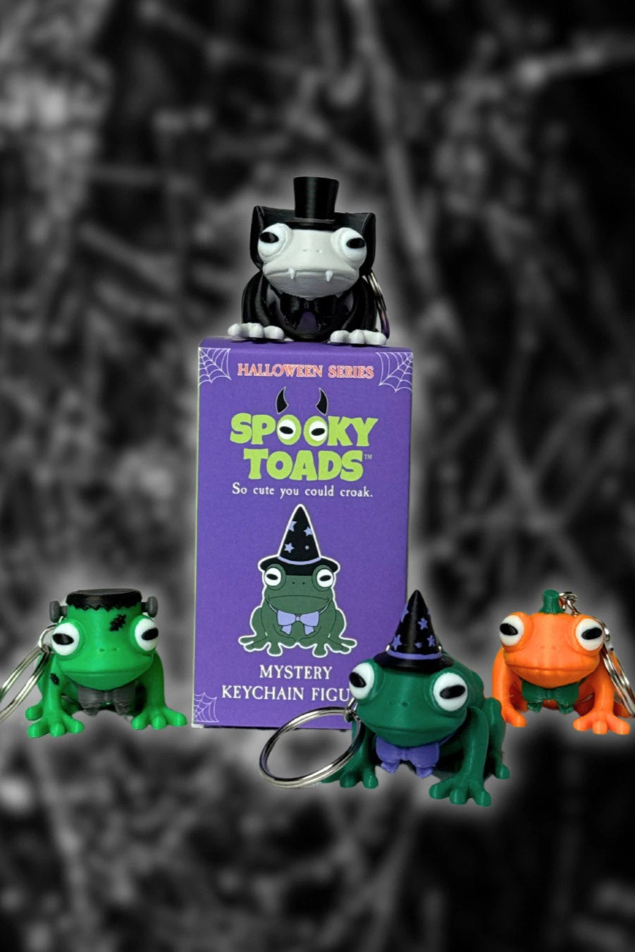 Spooky Toads Mystery Keychain Figure: Halloween Series 1 Spooky Toads Mystery Keychain Figure: Halloween Series
