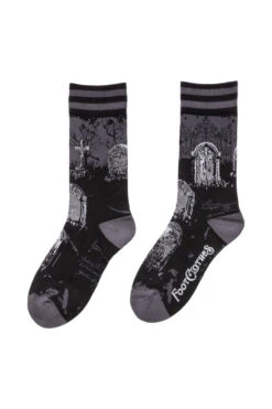 Garden Of The Dead Crew Socks -Vampirefreaks Sale Store tombstone socks