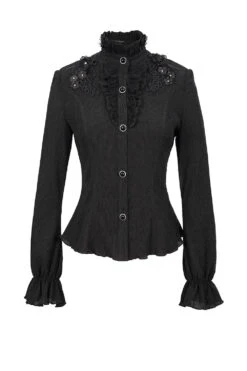 Báthory Blooms Ruffled Victorian Top -Vampirefreaks Sale Store trad goth shirt 26cddaa2 9585 405e a30f 09eb2d08bce1