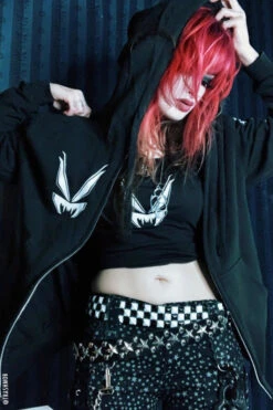 VF Bat Sleeves Zipper Hoodie -Vampirefreaks Sale Store trashmob trashmob