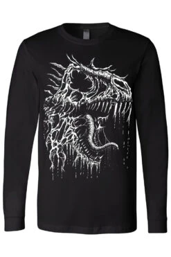 Extinction | Dinosaur Bones T-shirt -Vampirefreaks Sale Store trex skull longsleeve tshirt c7eab893 92ef 46b5 82a4 56577435f3c6
