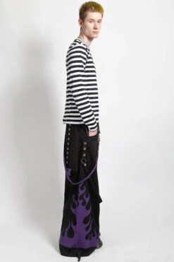 Tripp NYC Flame Dark Street Pants [Black/Purple] -Vampirefreaks Sale Store tripp NYC 4b7fb1b1 2fe5 4b38 9a60 00e0e031431d