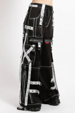 Tripp NYC X-Strap Zip Off Pants [Black/White] -Vampirefreaks Sale Store tripp nyc clothes 06a28bcb c58b 4f24 8496 b4cad58d859e