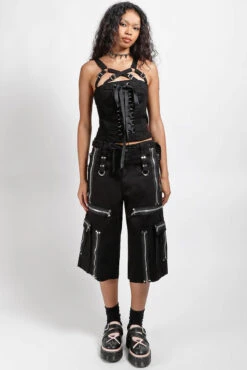 Tripp NYC Super Zip Shorts [Black] -Vampirefreaks Sale Store tripp nyc shorts f856b928 712f 4990 8fd2 8c09b8879d40