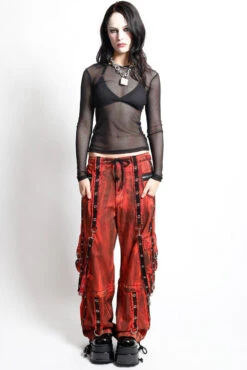 Tripp NYC Eye To Eye Pants [Pink Ink Wash] -Vampirefreaks Sale Store tripp pants mens