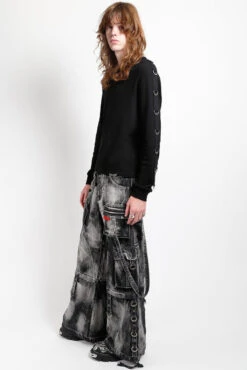 Tripp NYC Zip Lock Storm Wash Pants [Black Denim] -Vampirefreaks Sale Store tripp pants d27fd6e4 6c98 48cf bf53 6c83bf381bf9