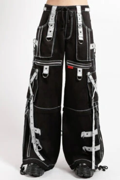 Tripp NYC X-Strap Zip Off Pants [Black/White] -Vampirefreaks Sale Store tripp pants dd664722 090c 457b 95a1 0460be7ca7f4