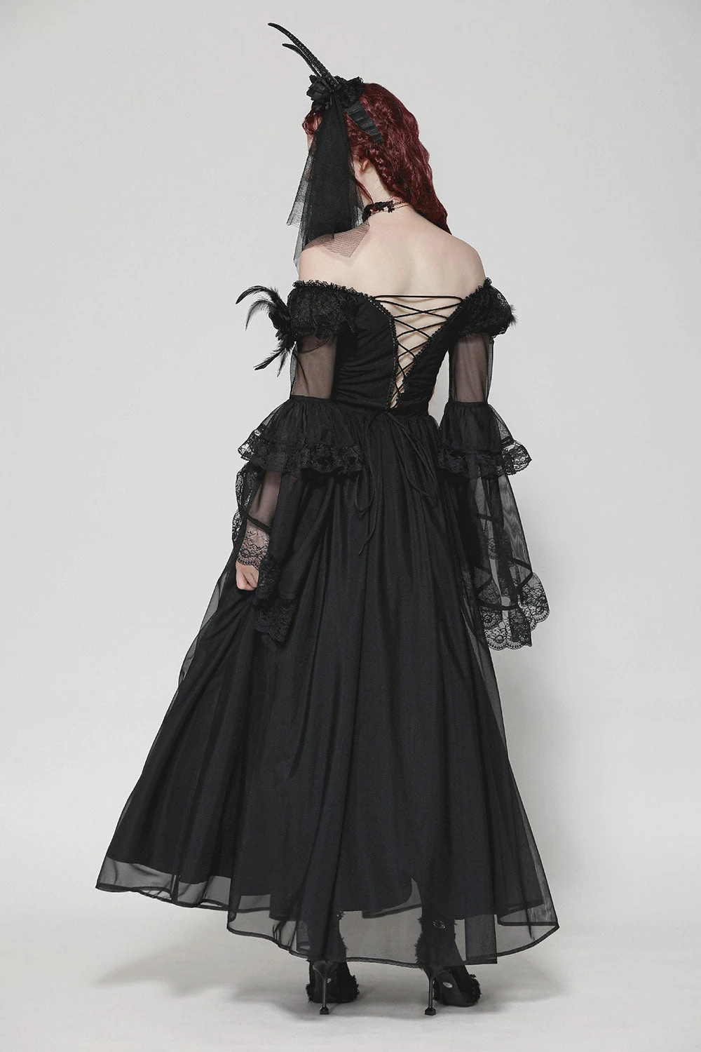 Melancholy Off-the-Shoulder Mesh Dress 6 Melancholy Off-the-Shoulder Mesh Dress - Image 6