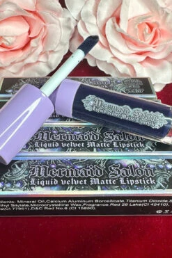 Liquid Velvet Matte Lipstick [Abyss] -Vampirefreaks Sale Store turquoise lipstick