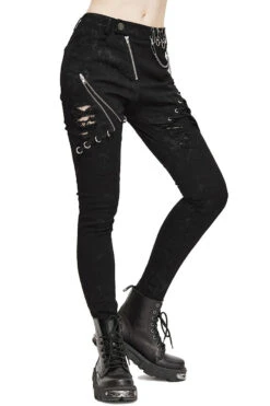 Pierced Punk Skinny Pants -Vampirefreaks Sale Store uiuiuie