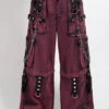 Tripp NYC Mega Haze Wash Pants [Purple/Bleach] -Vampirefreaks Sale Store vaggy cargo jeans