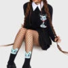 The Vampurr Ankle Socks -Vampirefreaks Sale Store vampire cat socks
