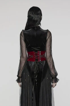 Blood Countess Embroidered Velvet Corset [Black/Red] -Vampirefreaks Sale Store vampire corset 4caf3caa 913a 4bb5 83d7 f8d197771b87