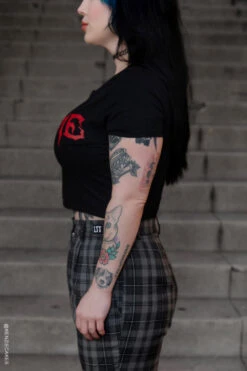 Bite Me Crop Top -Vampirefreaks Sale Store vampire crop top