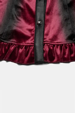 Blooddrop Velvet Batwing Collar Top [Red] -Vampirefreaks Sale Store vampire shirt d4e86c9b e649 4850 8b85 8a8fd14c442a