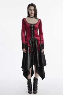 Blood Moon Irregular Hem Flare Sleeve Top [Red] -Vampirefreaks Sale Store velvet blouse a7f3d660 40c8 432e 86d4 df1c84f354a0